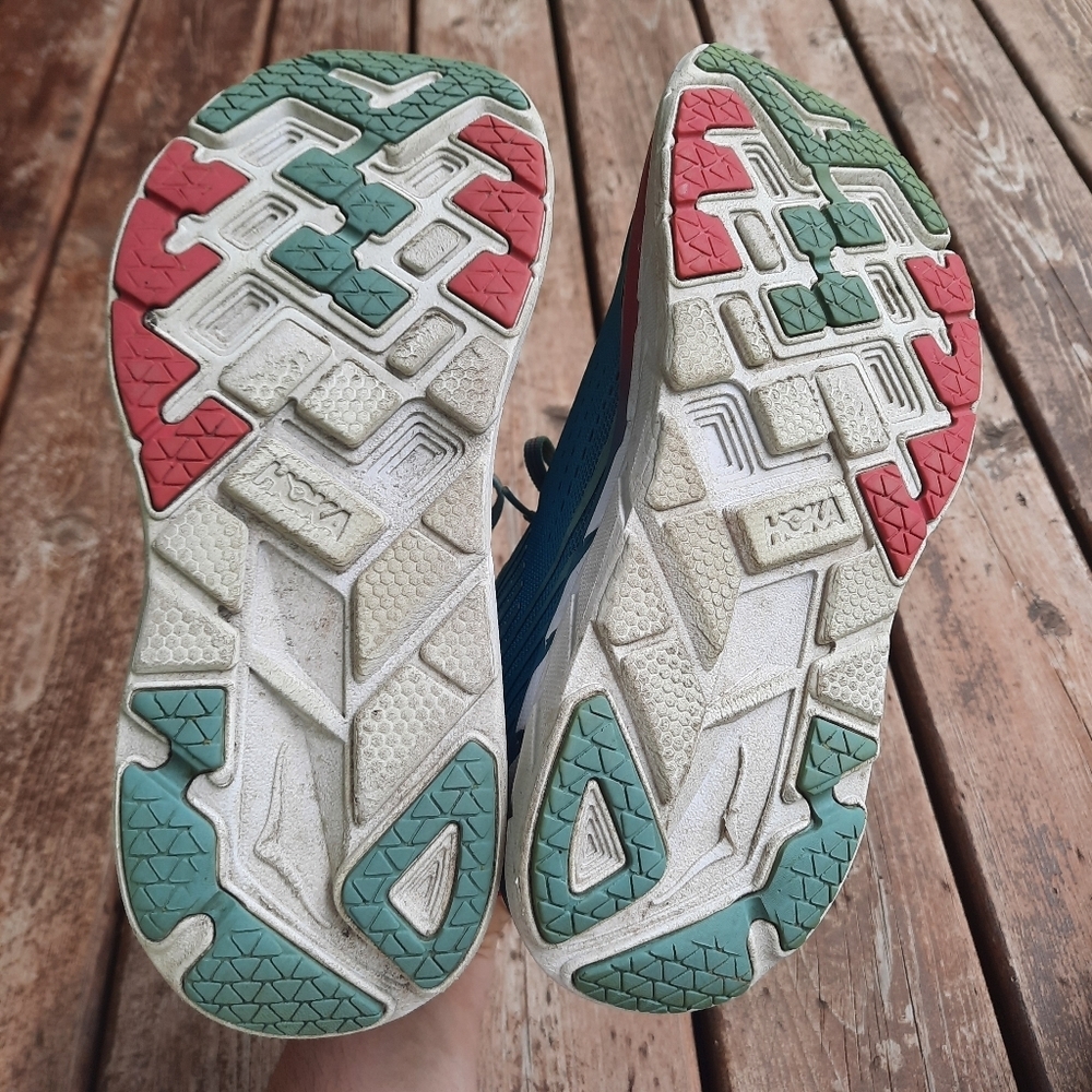 Hoka One One Clifton 5 Road Running Shoes Marlin Blue Ribbon Sneakers Size 9 - Picture 12 of 15